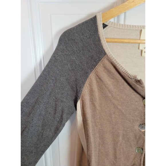 Anthropologie Lili's Closet Colorblock Cardigan Sweater Size XS - Picture 2 of 7